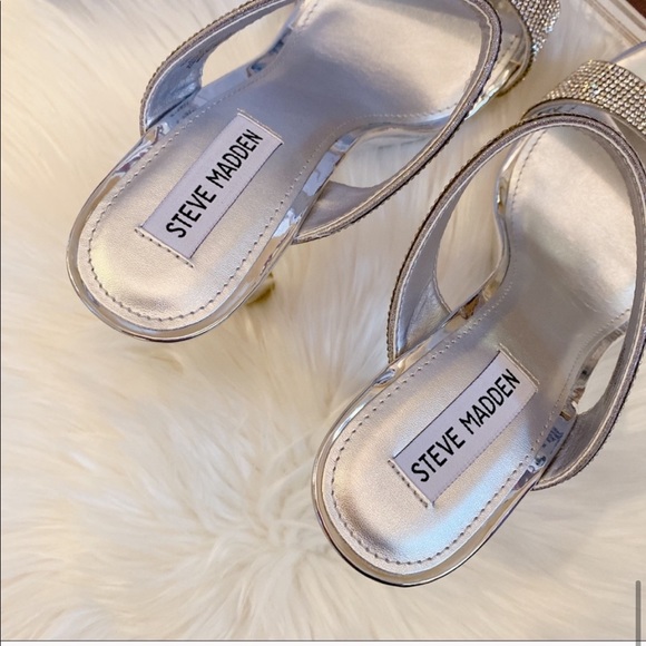 Steve Madden Glassy Rhinestones Platform Sandal - Picture 11 of 13